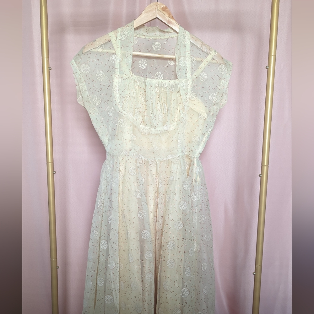 1950s Vintage Yellow Sundress!